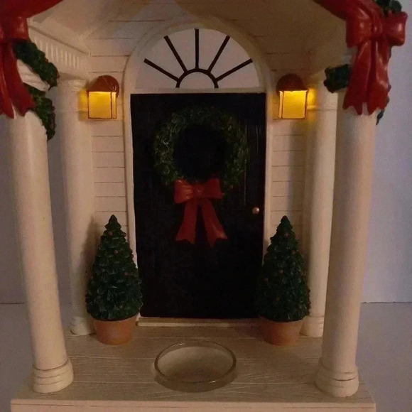 Yankee Candle Wax Melt Tart Warmer Festive Collection FRONT DOOR Christmas RARE - Picture 6 of 6